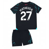 Manchester City Matheus Nunes #27 Tretí Detský futbalový dres 2023-24 Krátky Rukáv (+ trenírky)